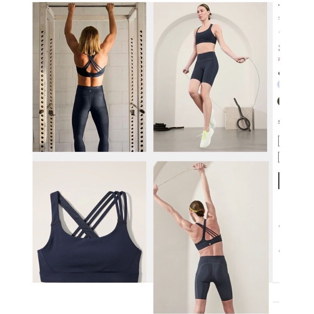 Athleta Train Free Strappy Racerback Sports Bra